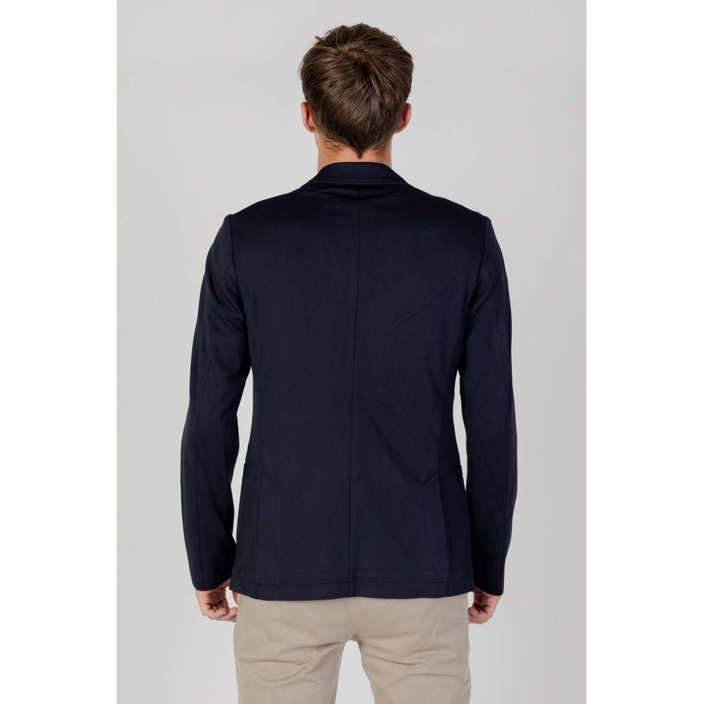 Armani Exchange Blue Viscose Blazer AR-8165900010-IT44 | S