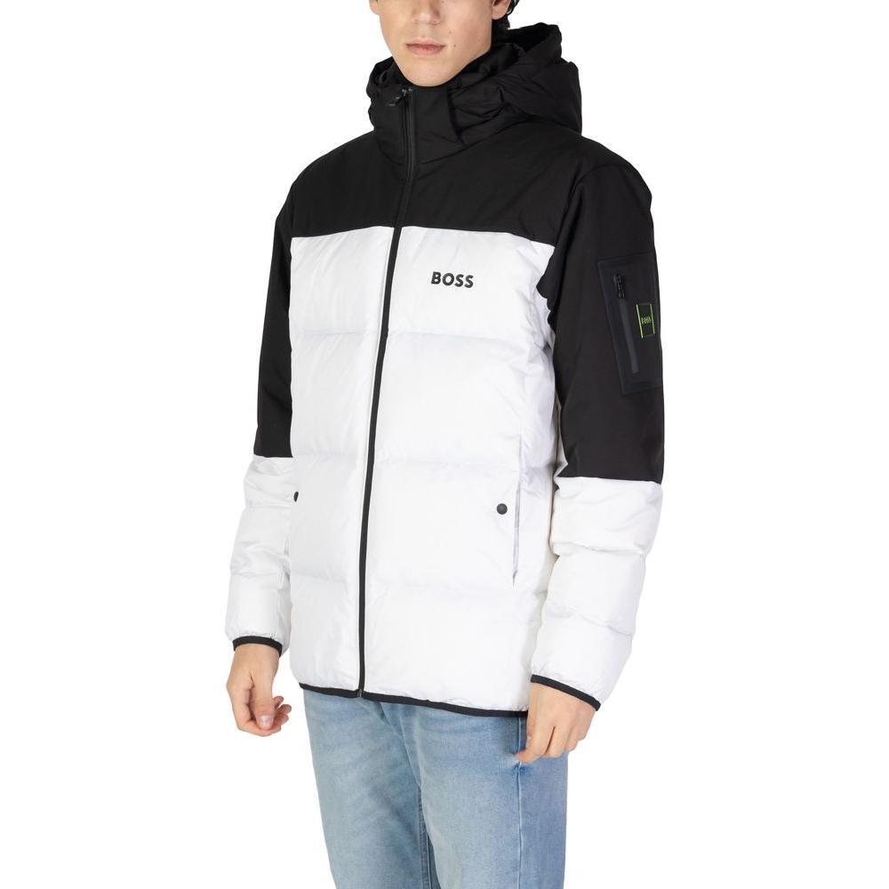 Hugo Boss White Recycled Polyester Jackets & Coat BO-14897800008-IT52 | XL