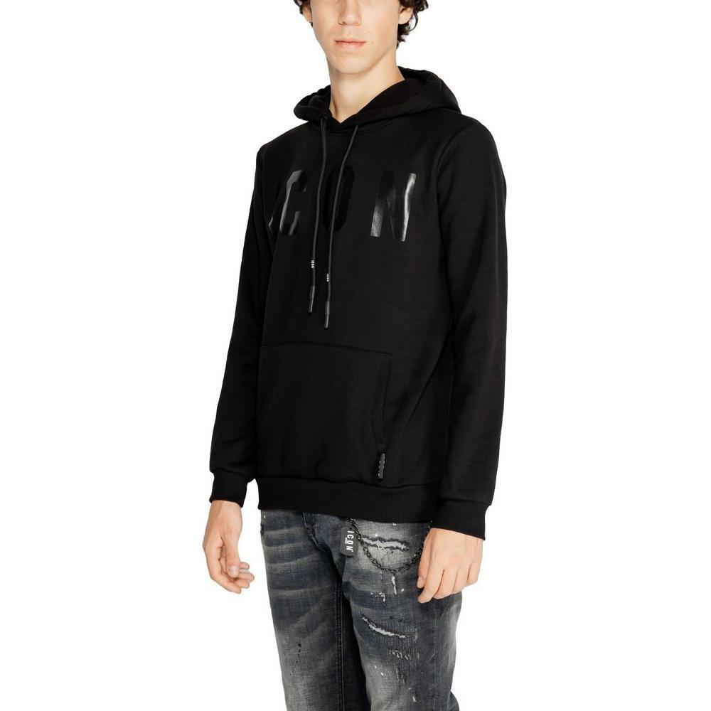 Icon Black Cotton Hoody IC-15262700009-IT42 | XS