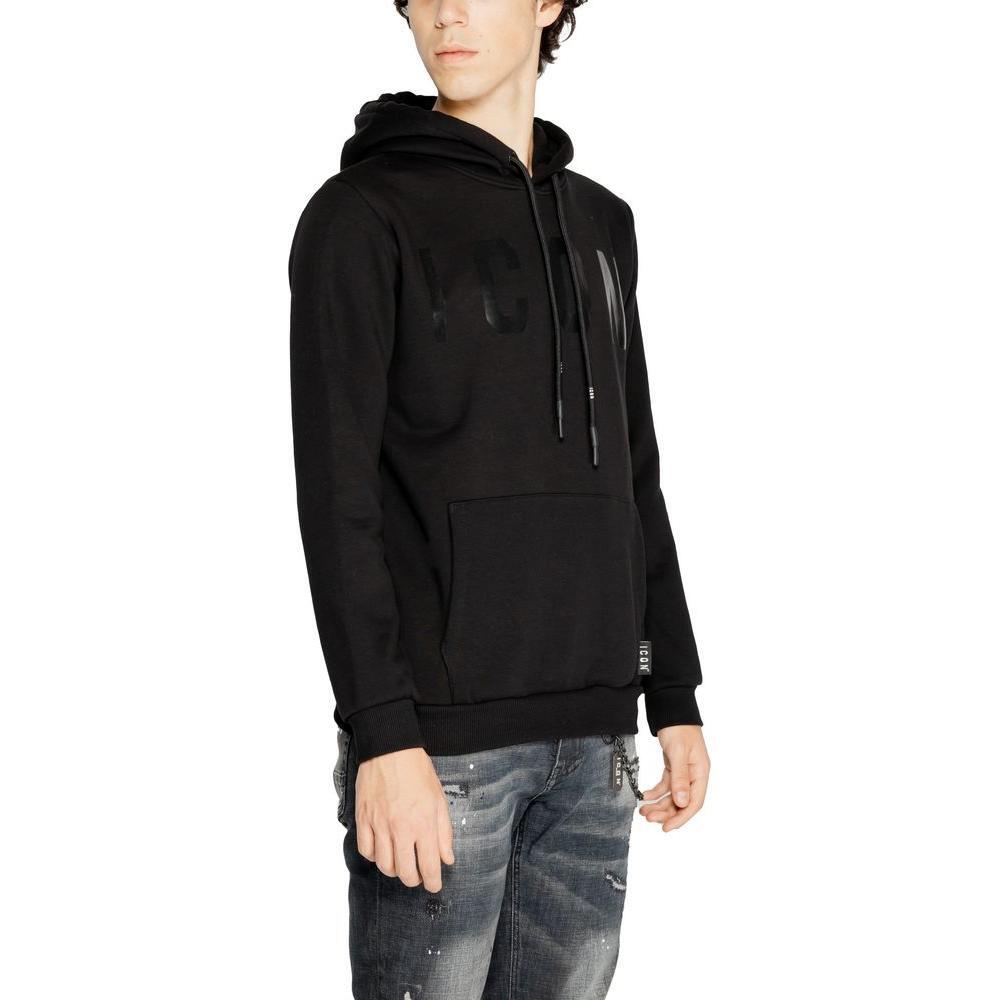 Icon Black Cotton Hoody IC-15262700009-IT42 | XS