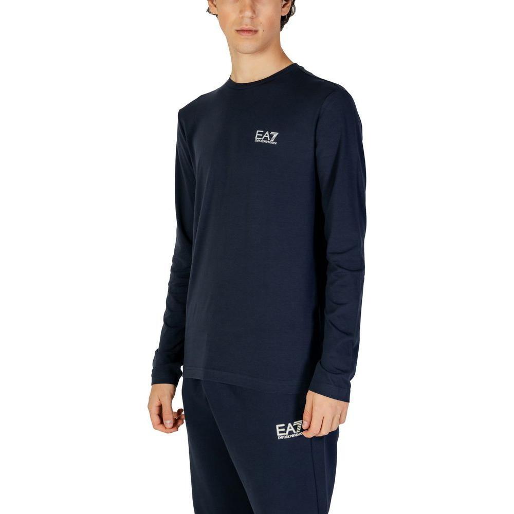 EA7 Emporio Armani Blue Cotton Long Sleeve EA-15722400010-IT44 | S