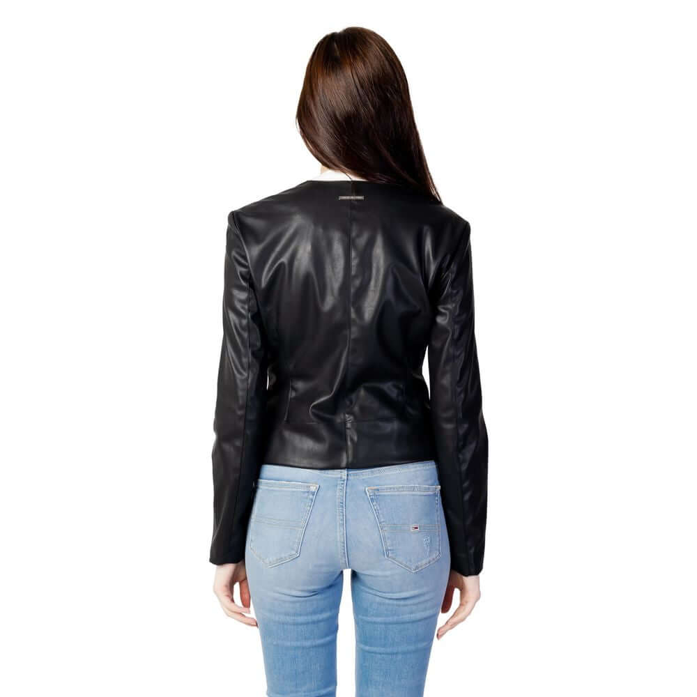 Armani Exchange Black Leather Jacket