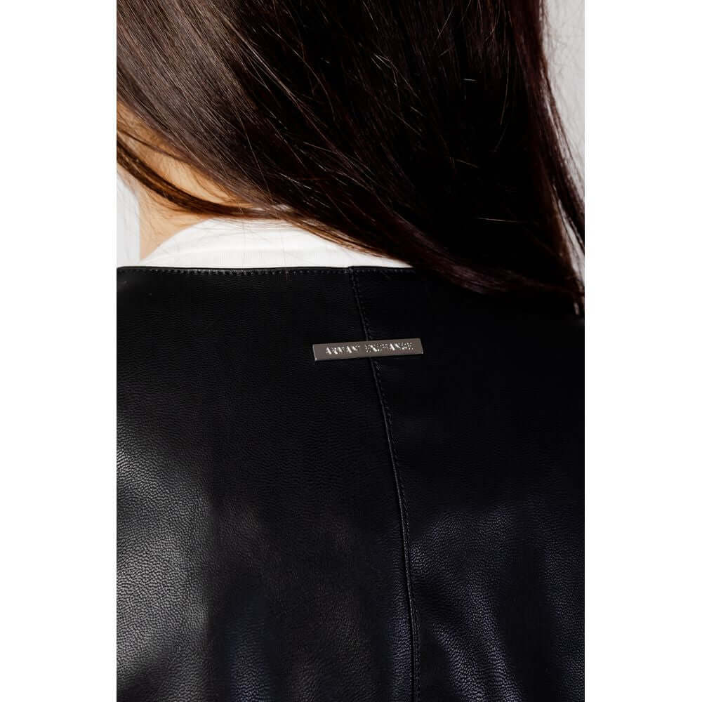 Armani Exchange Black Leather Jacket