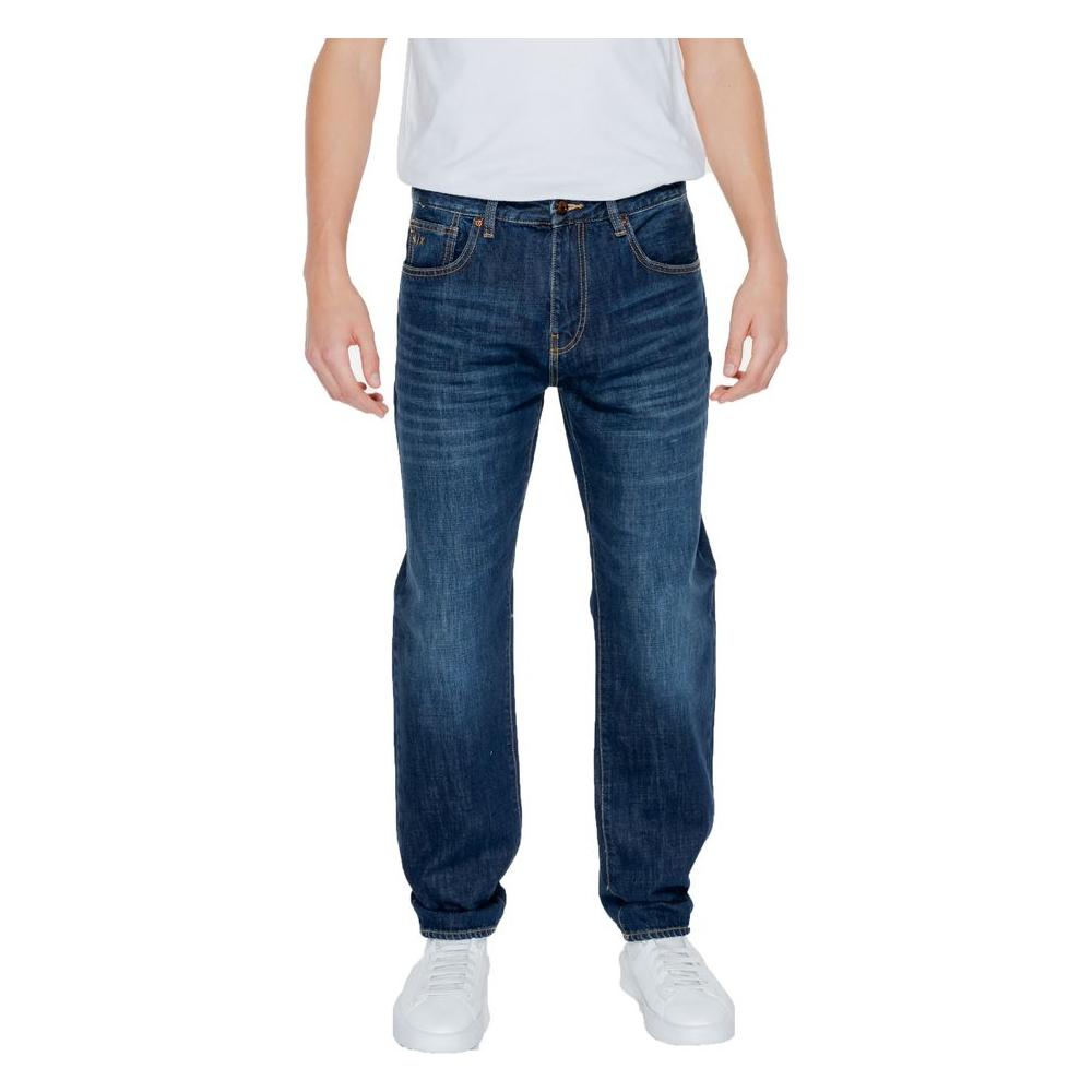 Armani Exchange Blue Cotton Jeans & Pant AR-13324200176-W29 | L30