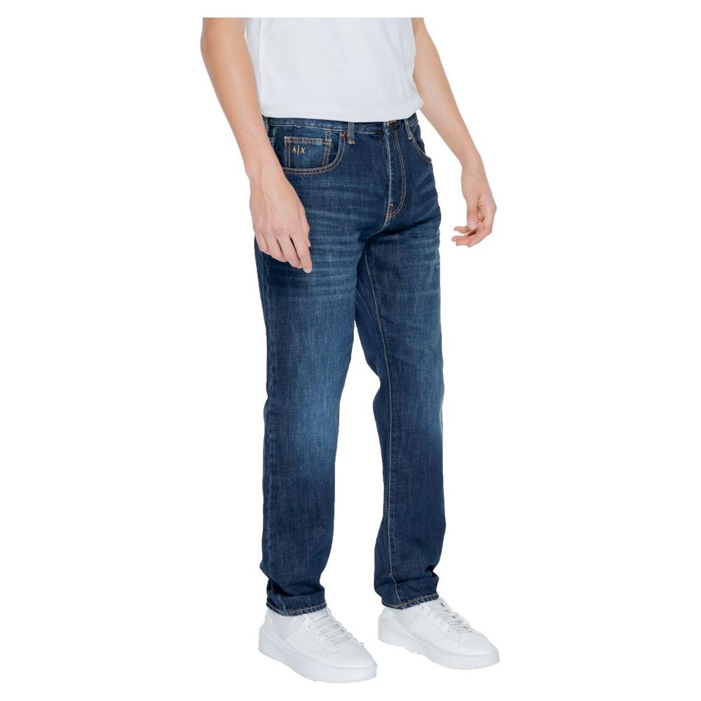 Armani Exchange Blue Cotton Jeans & Pant AR-13324200176-W29 | L30