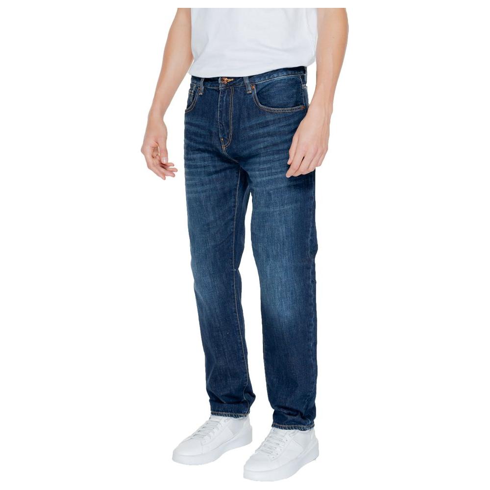 Armani Exchange Blue Cotton Jeans & Pant AR-13324200176-W29 | L30