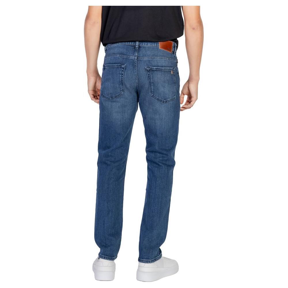 Hugo Boss Blue Cotton Relaxed Fit Jean BO-14898100237-W40 | L32