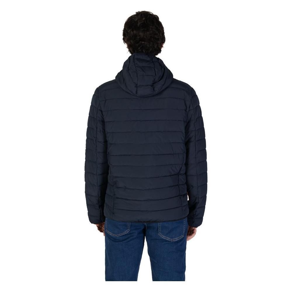 Suns Blue Polyester Jackets & Coat SU-15734300010-3XL