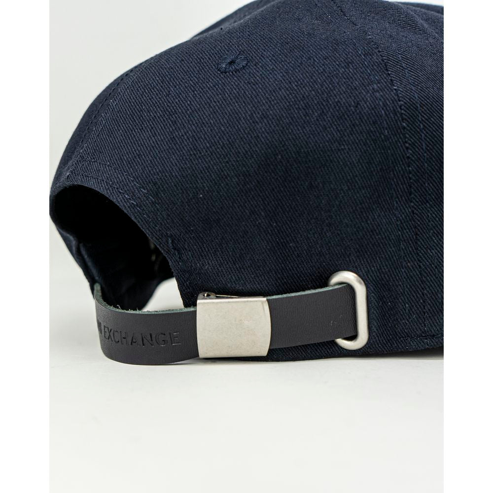 Armani Exchange Blue Cotton Caps Baseball Hat AR-6517000010-UNI