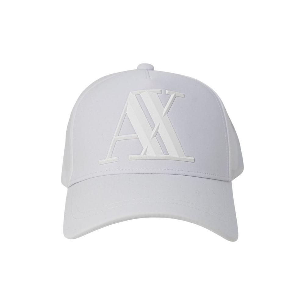 Armani Exchange White Cotton Caps Baseball Hat AR-6517100008-UNI