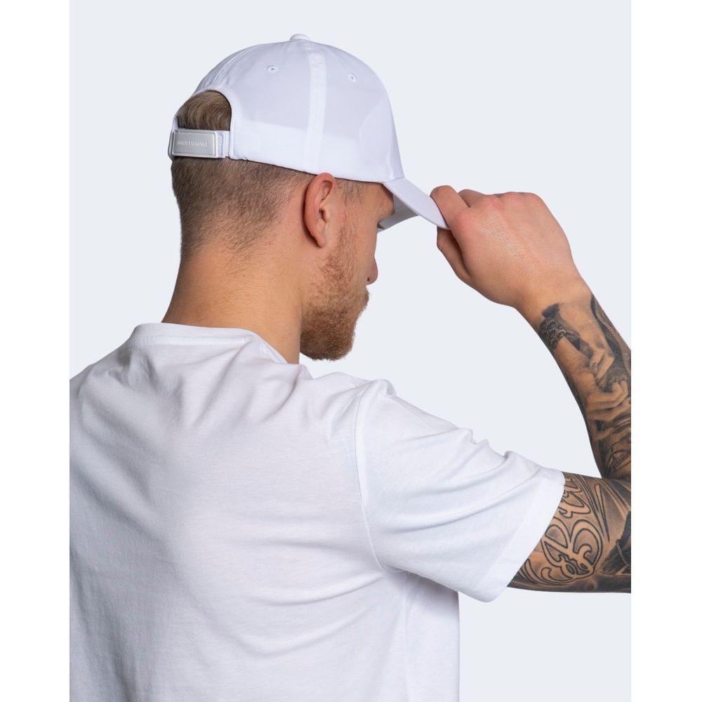 Armani Exchange White Cotton Caps Baseball Hat AR-6517100008-UNI