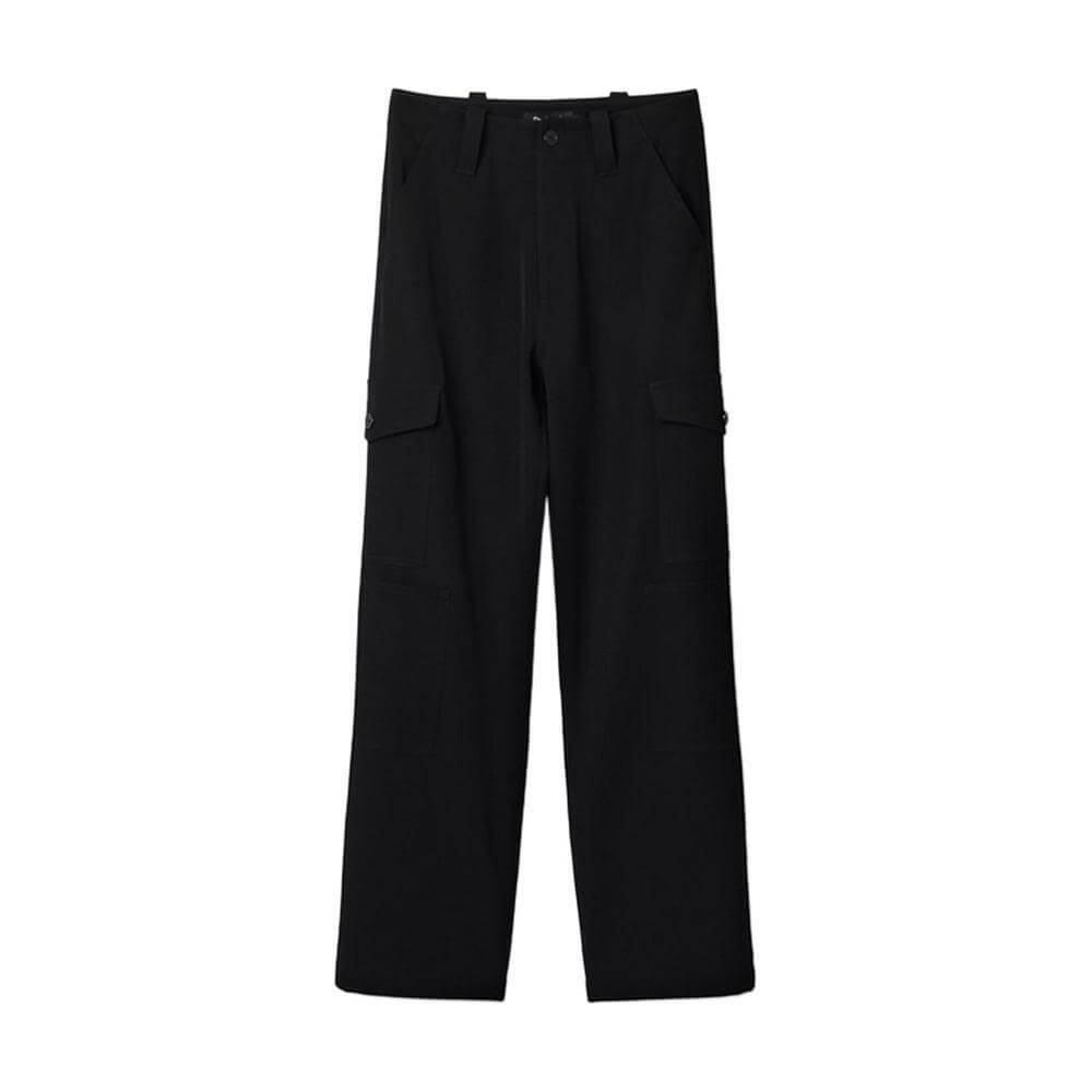 Desigual Black Polyester Cropped Pant DE-13309500009-XL
