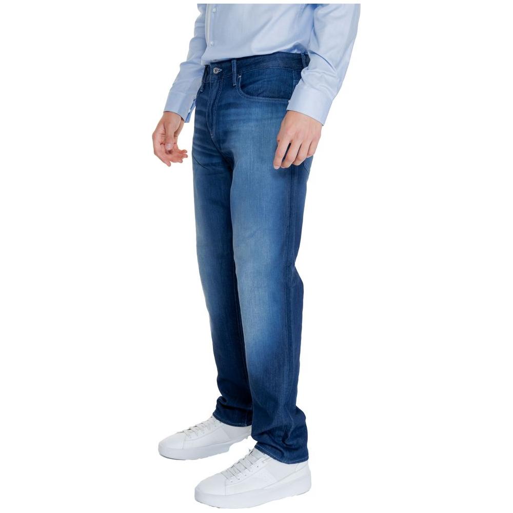 Armani Exchange Blue Cotton Skinny Pant AR-14713900237-W38 | L32