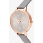 Olivia Burton Gray Artificial Leather Watch OBOB16PQ03AC