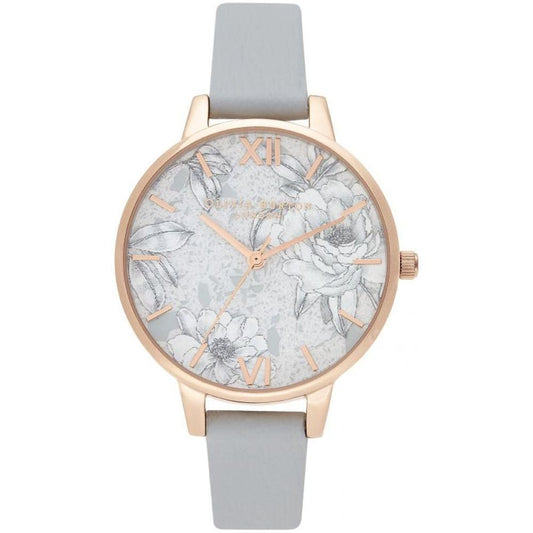 Olivia Burton Gray Artificial Leather Watch