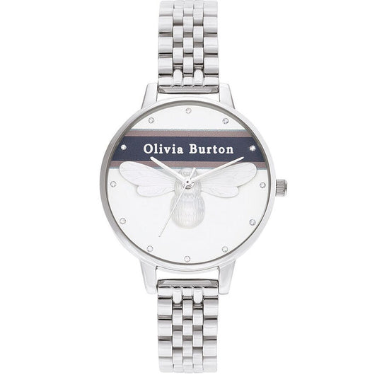 Olivia Burton Silver Stainless Steel Watch