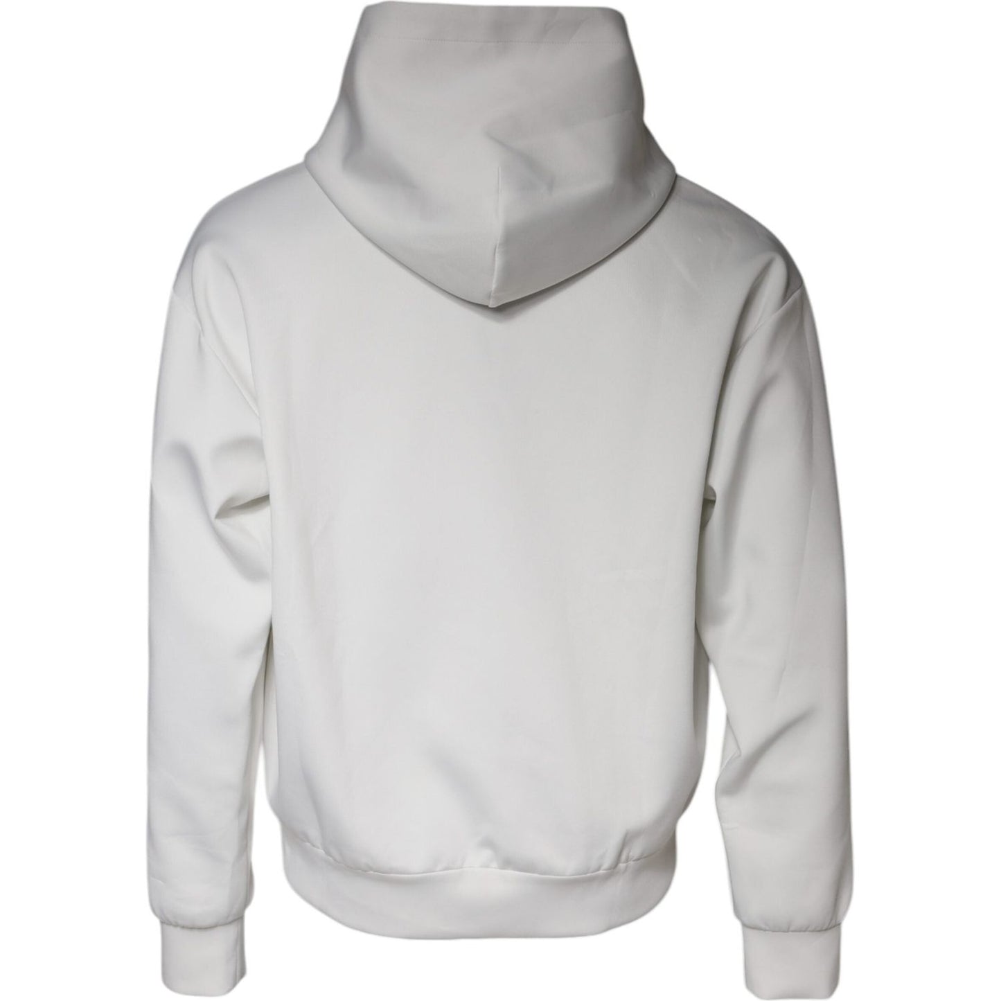 Dolce & Gabbana White D&G Logo Hooded Men Sweatshirt Sweater TSH86876-48