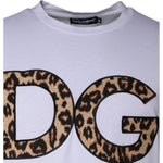 Dolce & Gabbana White DG Logo Cotton Shorts Sleeves T-shirt TSH84853-52