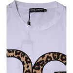 Dolce & Gabbana White DG Logo Cotton Shorts Sleeves T-shirt TSH84853-52