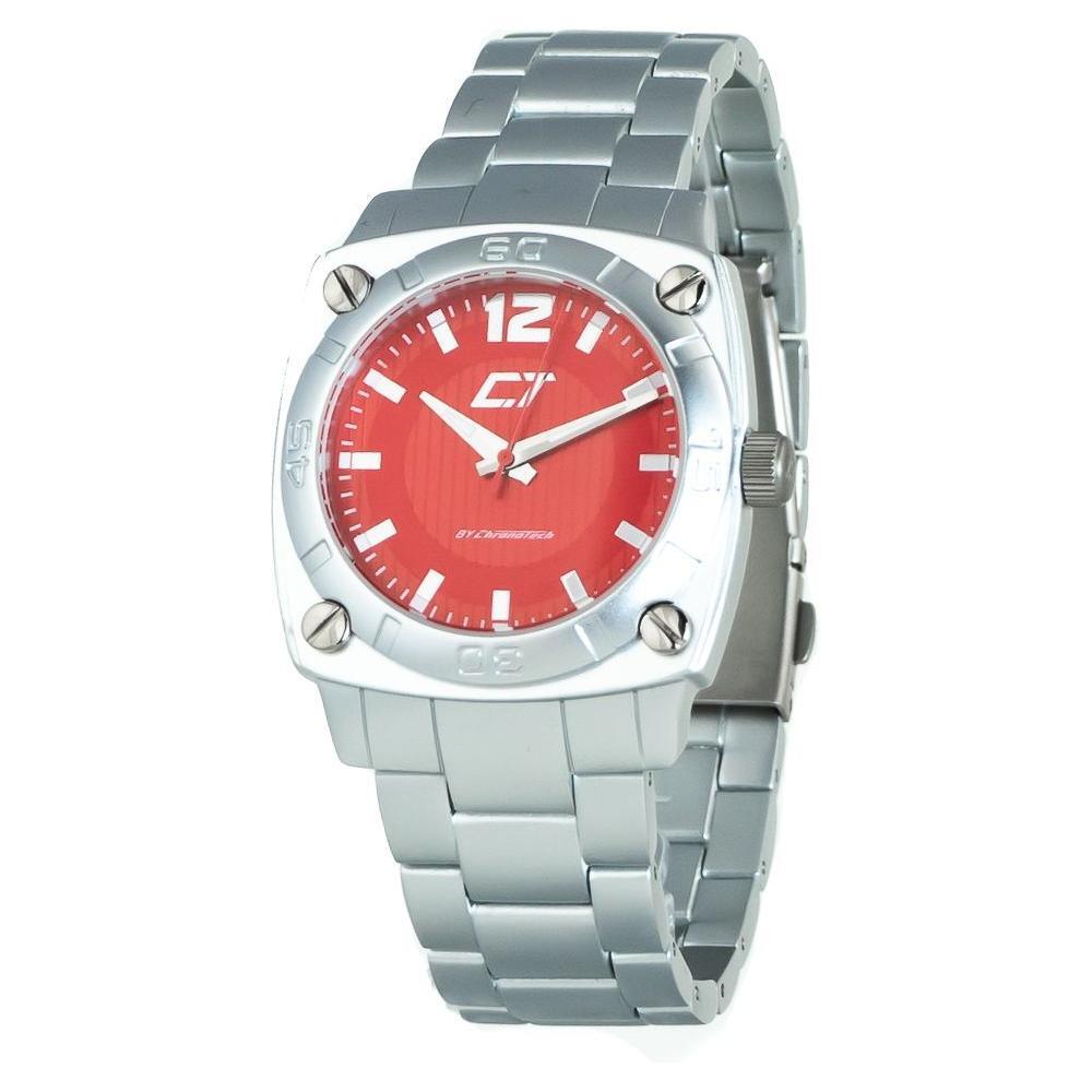 Chronotech Silver Stainless Steel Dress Watch