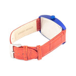Chronotech Red Leather Watch CHCT2050M05AC
