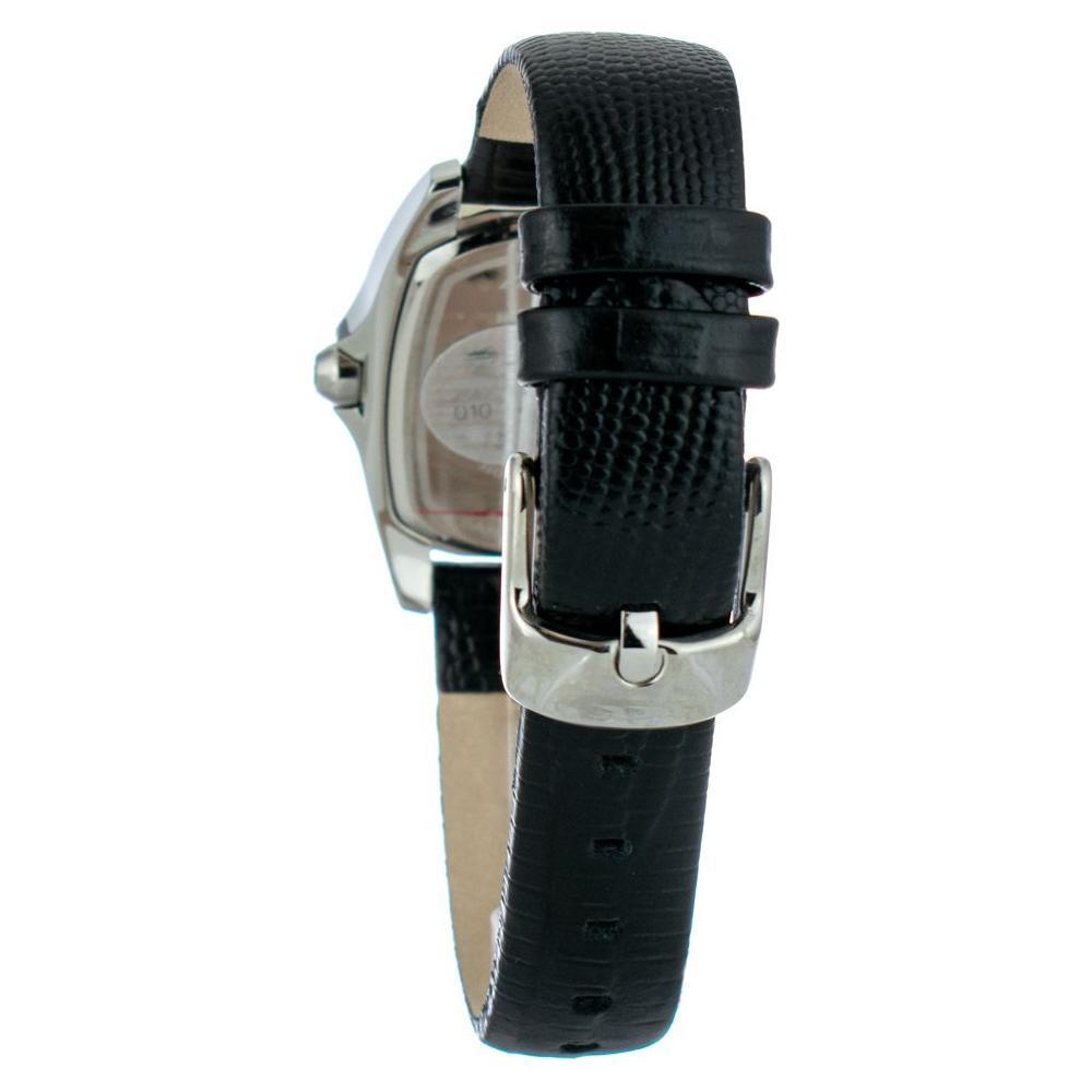 Chronotech Black Leather Dress Watch