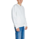 Calvin Klein Jeans White Recycled Cotton Sweatshirt CA-14569700008-IT48 | L