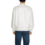 Calvin Klein Jeans White Recycled Cotton Sweatshirt CA-14580700008-IT48 | L