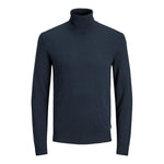 Jack Jones Blue Cotton Turtleneck JA-3448600010-IT42 | XS