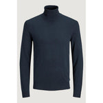 Jack Jones Blue Cotton Turtleneck JA-3448600010-IT42 | XS