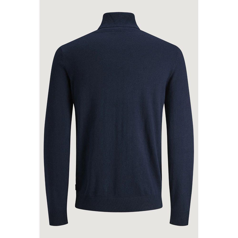 Jack Jones Blue Cotton Turtleneck JA-3448600010-IT42 | XS