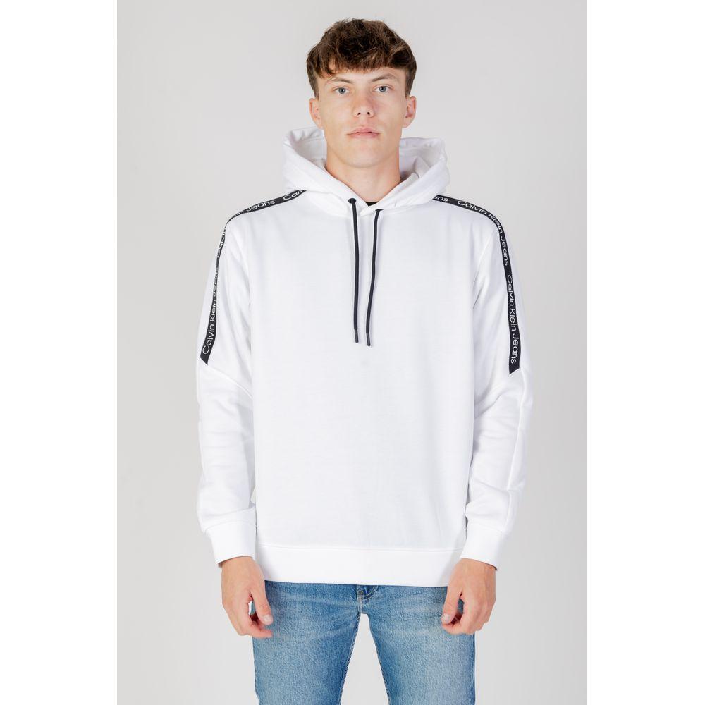 Calvin Klein Jeans White Cotton Hoody CA-11995400008-IT54 | XXL