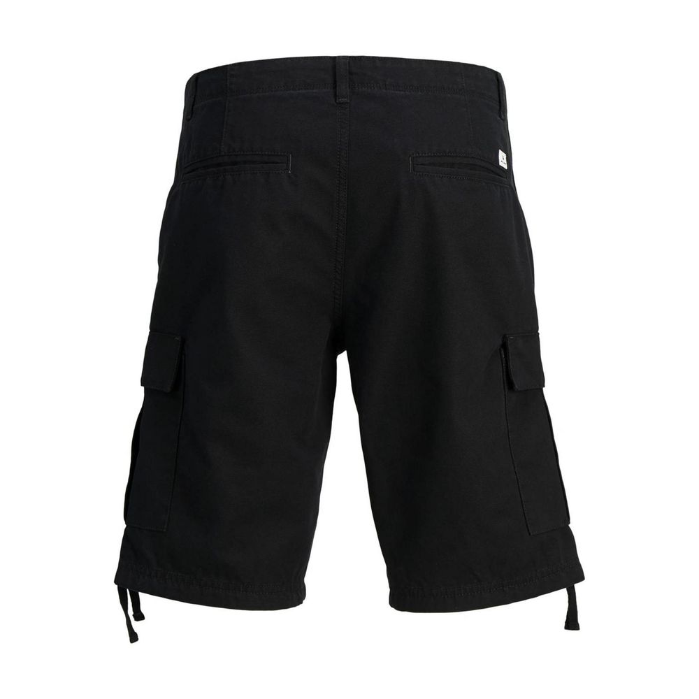 Jack Jones Black Cotton Bermuda