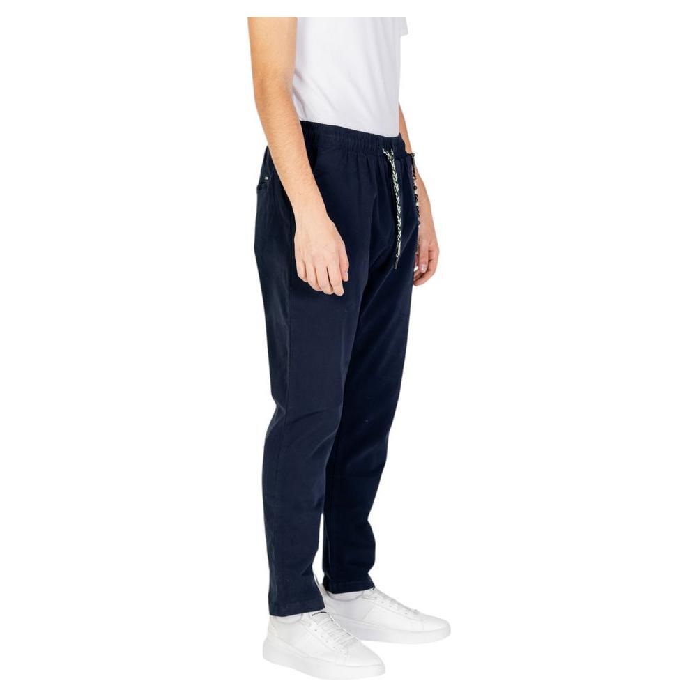 Gianni Lupo Blue Cotton Pant GI-14788300010-IT52 | XL