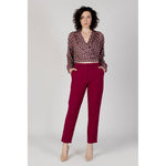 Vila Clothes Bordeaux Polyester Pant VI-12005800129-34 | XXS