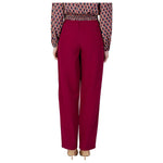 Vila Clothes Bordeaux Polyester Pant VI-12007800129-IT36|XXS