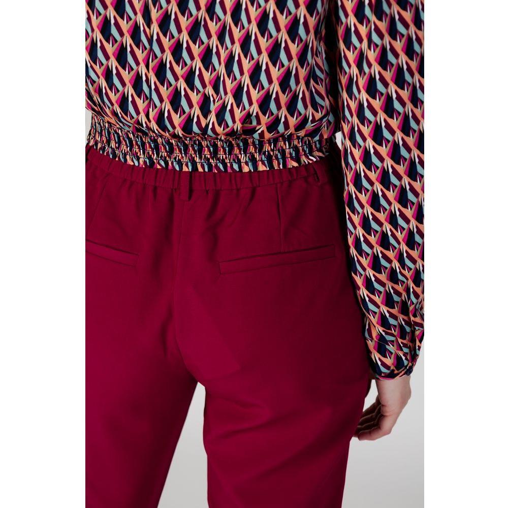 Vila Clothes Bordeaux Polyester Pant VI-12005800129-34 | XXS
