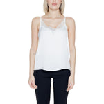 Jacqueline De Yong White Polyester Tank Top JA-14212300008-IT36|XXS