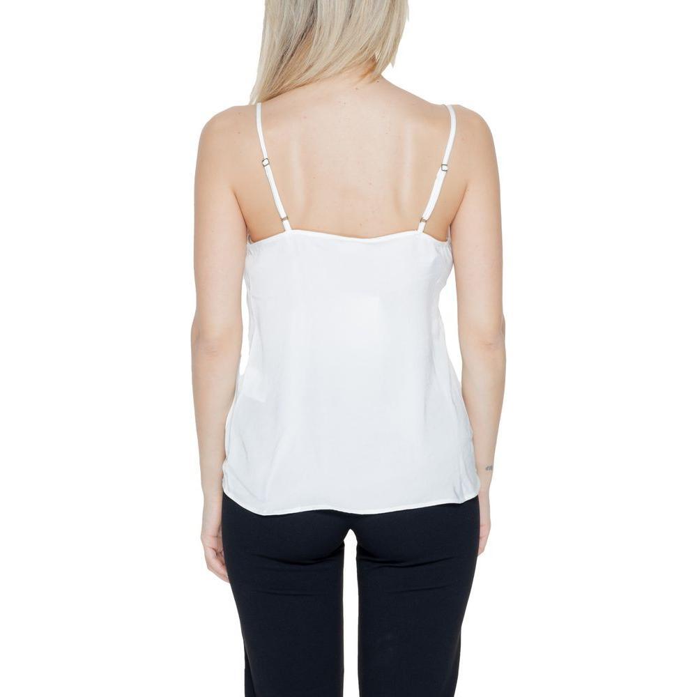 Jacqueline De Yong White Polyester Tank Top JA-14212300008-IT36|XXS