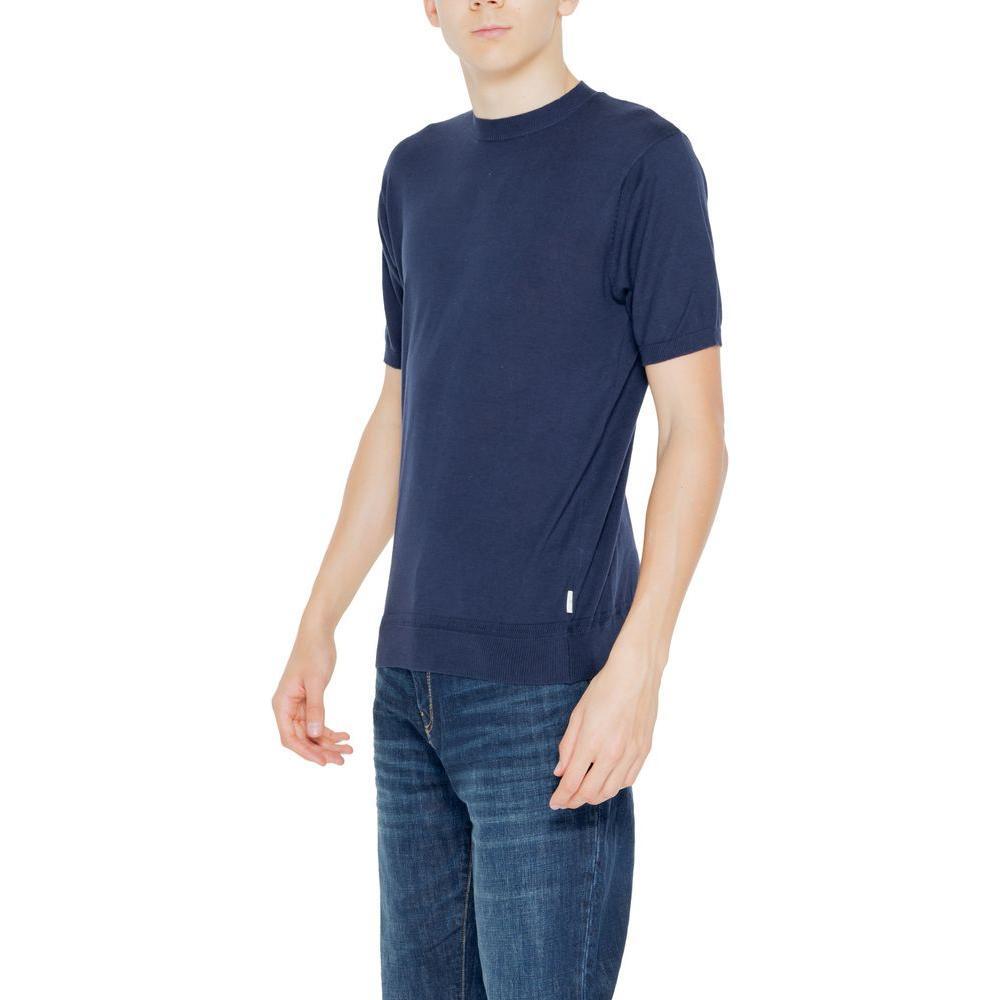 Hamaki-Ho Blue Cotton Sweater HA-14213500128-IT54 | XXL