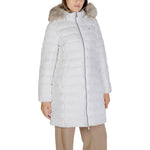 Tommy Hilfiger Jeans White Recycled Polyester Jackets & Coat TO-14578000008-IT38|XS