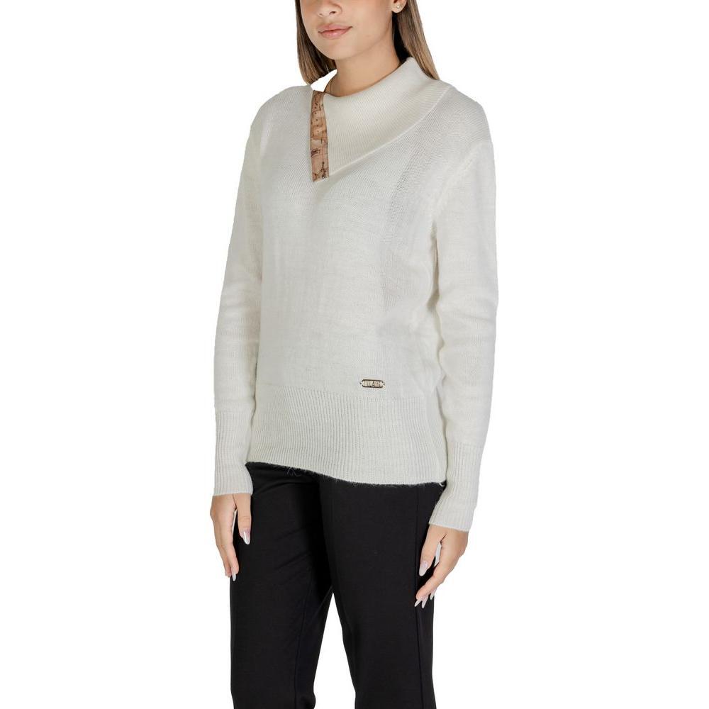 Alviero Martini Prima Classe White Viscose Sweater AL-14625400008-IT40|S