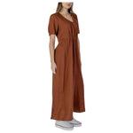B.Young Brown Linen Long BY-14885700140-IT36|XXS