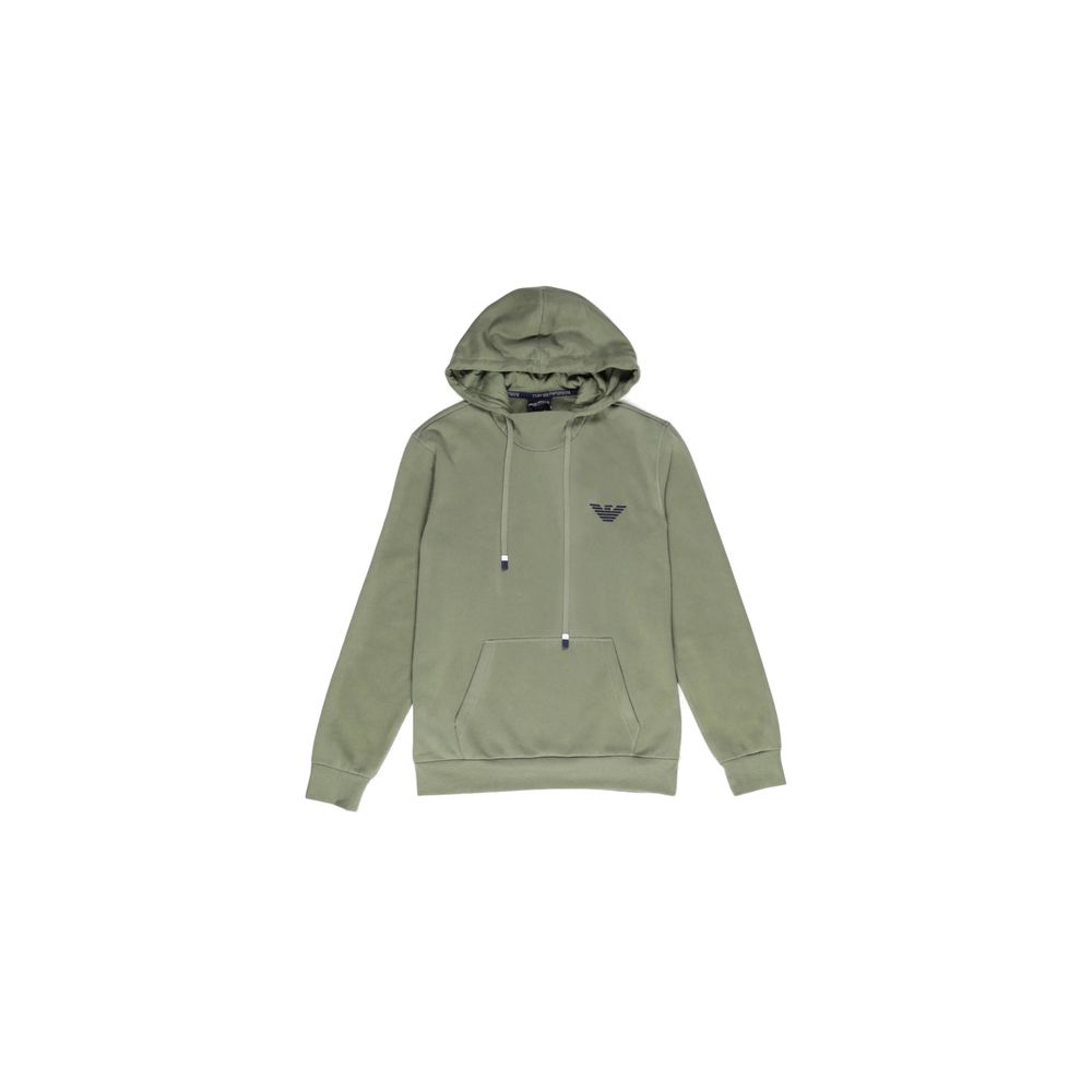 Emporio Armani Underwear Green Cotton Hoody