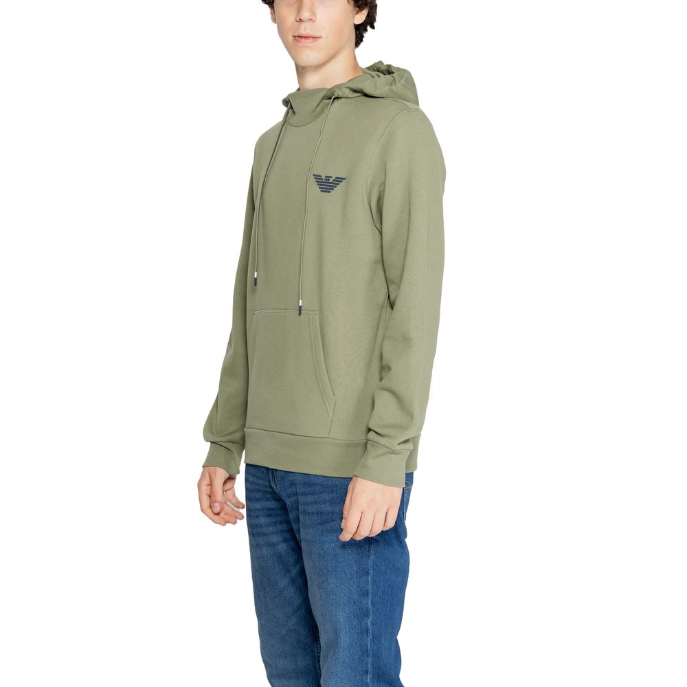 Emporio Armani Underwear Green Cotton Hoody