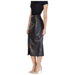 ICHI Black Polyester Skirt IC-15692400009-IT36|XXS