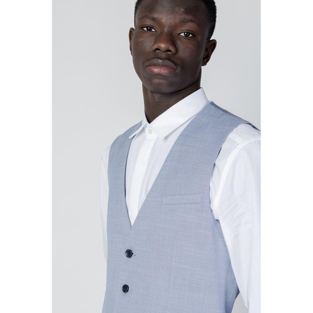 Antony Morato Blue Polyester Waistcoat AN-10251200126-IT52 | XL
