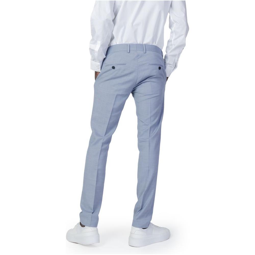 Antony Morato Blue Polyester Pant AN-10252100126-IT52 | XL