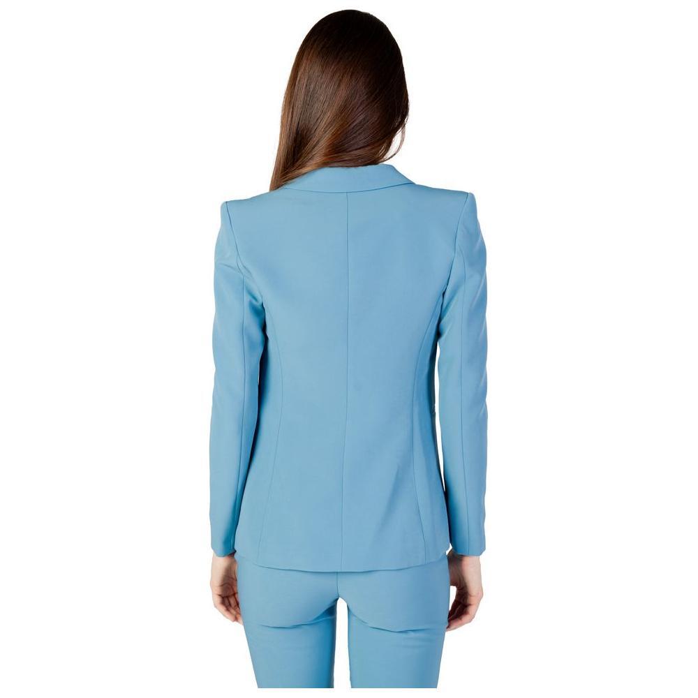 Rinascimento Turquoise Polyester Blazer RI-12022500679-IT42|M