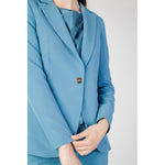 Rinascimento Turquoise Polyester Blazer RI-12022500679-IT42|M